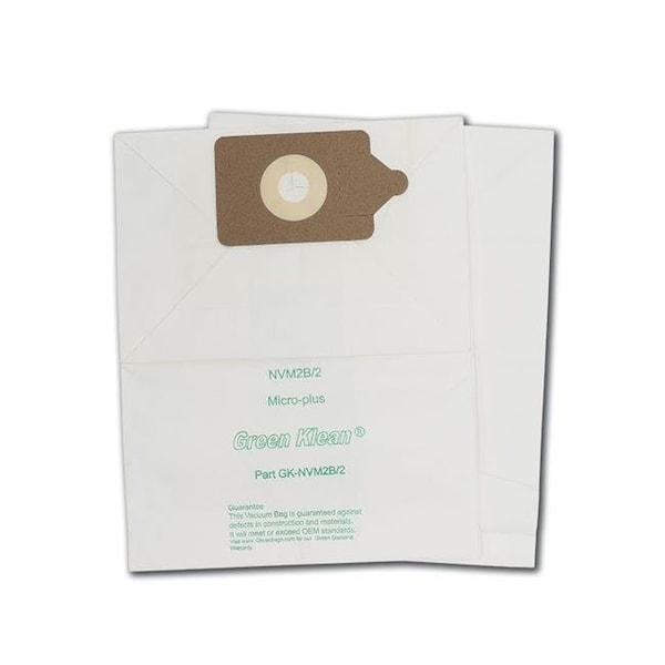 Green Klean Green Klean GK-NVM2B-2 Nacecare Charles & George Replacement Vacuum Bags - 10 per Case - Case of 10 GK-NVM2B2 - main